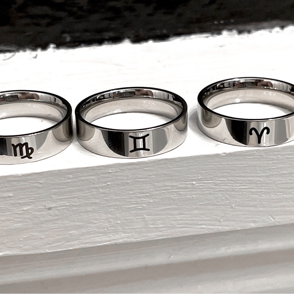 n e w | zodiac rings | star sign rings | friendship rings | astrology rings